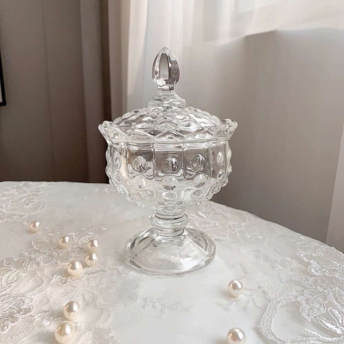 wind retro romantic crystal gss storage tank gss candle ornaments household goods room decorative candy sugar bowl