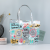 Trendy Sequined PVC Printed Handbag Street Cool Shopping Tote Bag Reflective Zipper Square Bag Gift Bag
