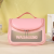Minimalist Candy Color Frosted Transparent Cosmetic Bag Thickened Zipper Storage Wash Bag Travel Portable Tote
