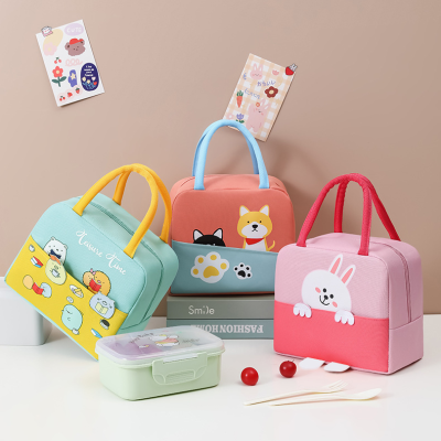 Animal Luncheon New Cartoon Portable Bento Lunch Box Lunch Bag Student Thick Aluminum Foil Storage Insulation Meal Bag