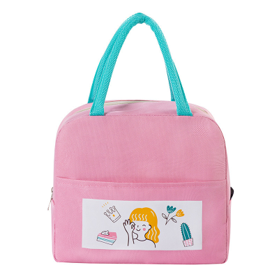 New Lunch Bag Fresh Cute Portable Lunch Bag Learning Lunch Box Bag Student with Rice Package Aluminum Foil Thermal Bag Ice Pack