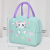 New Insulated Lunch Bag Cartoon Kitten Portable Lunch Bag Student Lunch Box Bag with Rice Insulated Bag Ice Pack