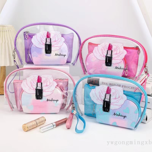 3 piece wash bag makeup bag