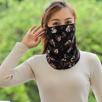 Cycling mask warm velvet padded thickened autumn and winter women's face care cover riding electric car windproof neck protection bandana dustproof and cold-proof