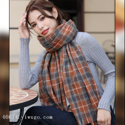 export scarf wholesale e-commerce live supply chain supply barbed korean retro plaid scarf spot scarf