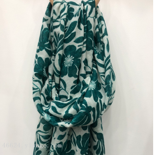 export scarf wholesale e-commerce live supply new spring and autumn thin style in stock printing lily chrysanthemum sateen