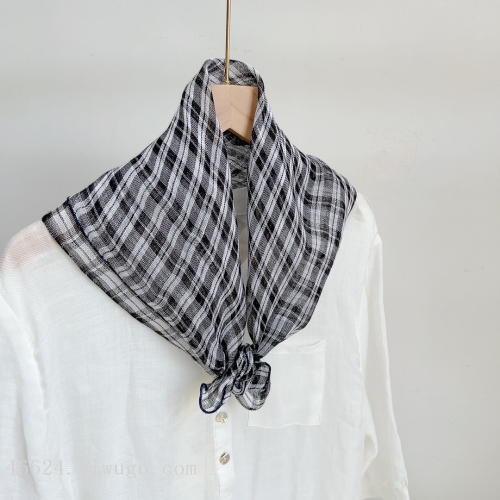 export scarf wholesale e-commerce live supply chain scarf spot rain linen plaid small square towel