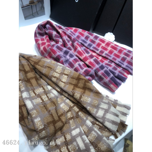 export scarf wholesale e-commerce live broadcast 42 classic style series waffle scarf new order