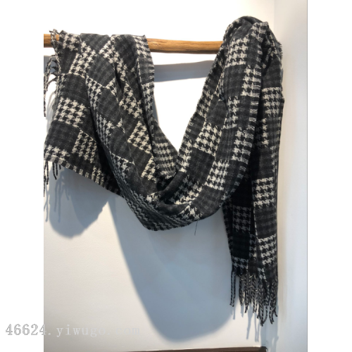 export scarf wholesale 42 retro series double-sided chessboard houndstooth scarf new e-commerce supply chain