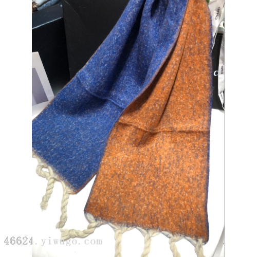 new scarf export wholesale 88 cotton candy series double-sided hand-knotted thick scarf e-commerce supply chain