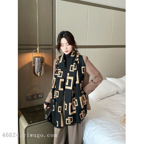 export scarf wholesale e-commerce live supply chain supply 37 fashion jacquard series string plaid scarf