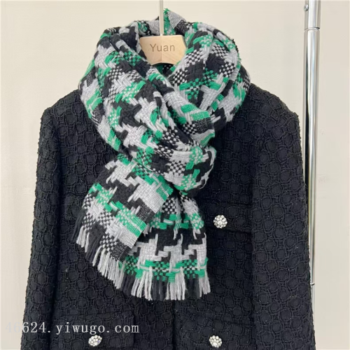 export scarf wholesale e-commerce live supply chain supply chain supply classic style woven plaid material