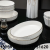 Ceramic Bowl Ceramic Plate Ceramic Spoon Soup Bowl Pizza Plate Rice Bowl Salad Bowl Tableware Set Beef Plate Fish Dish