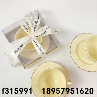 Ceramic Cup Dish Gift Set Ceramic Single Cup Breakfast Cup Milk Cup Ceramic Cup Ceramic Products Couple Cups Christmas Cup