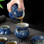 Blue and White Tea Set Ceramic Ceramic Cup Ceramic Tea Set Tea Set Cabbage Tea Set Ceramic Cup Ceramic Tea Serving Pot Tea Strainer