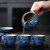 Blue and White New Tea Set Ceramic Cup Ceramic Pot Ceramic Tea Set Color Box Packaging Ceramic Cup Kiln Tea Set