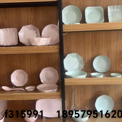Octagonal Parts Ceramic Bowl Ceramic Plate Rice Bowl Soup Pot Kettle Coffee Cup Milk Cup Fish Dish Meal Tray Salad Bowl