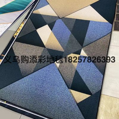 TIANCAI Printed Carpet Crystal Velvet Carpet 80 × 120cm Resist Dirt Anti-Slip Carpet