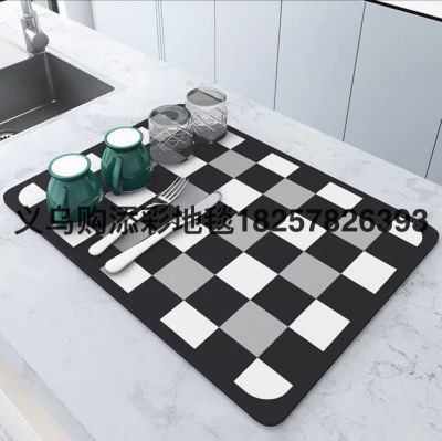 Sink Mat Kitchen Water Draining Pad Customizable Non-Slip Mat 30 × 40cm