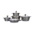 Die Casting Aluminum Pot Granite Marble Pot Set Kitchen Supplies Pot Stockpot Frying Pan Spot Supply Wholesale