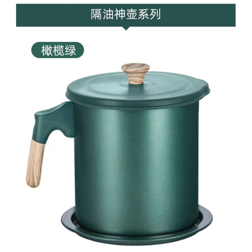 oil-proof pot oil draining pot pot large capacity with lid household kitchen oil storage supplies pot household filter oil dispenser pot