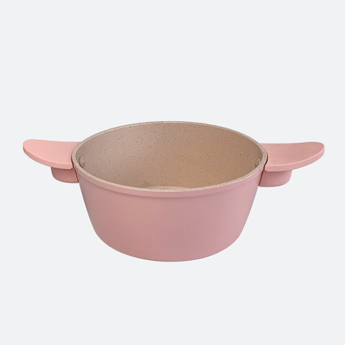 die-cast aluminum pot complementary food pot soup pot household flat milk pot egg cakes pan medical stone non-stick hamburger small frying pan