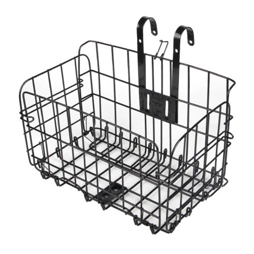 山地车折叠挂篮 自行车篮子车筐前后挂式加粗侧挂车篮 自行车配件