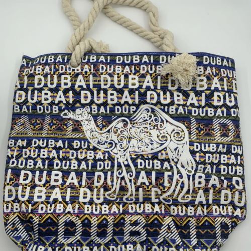 saudi tourism custom double-sided pattern foam printing shoulder bag beach bag
