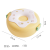 Donut Bento Box Microwave Oven Heating Office Worker Cute Cartoon Student Freshness Bowl round Lunch Box with Lid