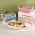 New Good-looking Lunch Box with Tableware Compartment New Student Lunch Box Household Food Crisper Microwave Oven