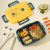 Children's Divided Lunch Box Microwaveable Heating Only for Pupils Food Grade Spaceman Large Capacity Bento Box