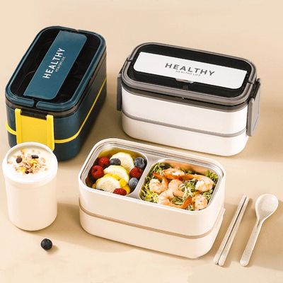 Plastic Compartment Lunch Boxes Microwaveable Heating Light and Portable Lunch Box Food Grade Lunch Box Set