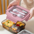 Plastic Divided Lunch Box Female Office Worker Microwaveable Heated Bento Box Fat-Reducing Lunch Box with Lunch Box