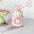 New Children's Stainless Steel Thermos Cup Cute Straw Cup Good-looking Instagram Mesh Red Creative Convenient Kettle