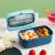 Ins-Style Microwave Oven Heating Plastic Sealed Leak-Proof Compartment Tableware Lunch Box with Lid