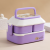 Lunch Box Office Worker Student Only Microwaveable Heating Large Capacity Cute Handheld Double Deck-Free Stool