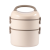 304 Stainless Steel Single Double-Layer round Carrying Barrel Lunch Box Student Canteen Packed Lunch Lunch Box