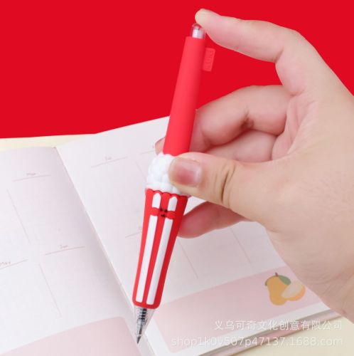 7148百变手握笔-吃货联盟可爱外形舒适握感按动中性笔