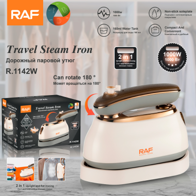 RAF European Standard Handheld Steam Iron Portable Garment Steamer Home Business Trip Ironing Appliance Mini Facial Line Filler