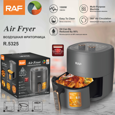 RAF European Standard Air Fryer Household Automatic Chips Machine Multi-Functional Oven Large Capacity Deep Frying Pan