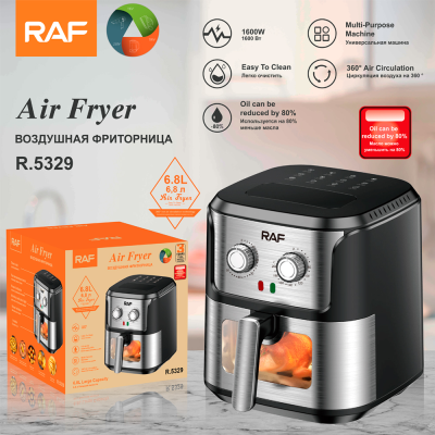RAF European Cross-Border Household Fume-Free Air Fryer Multi-Functional Smart Oven Fries Deep Frying Pan 6.8L