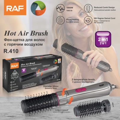 European Standard Two-in-One Converter Blowing Combs Dual Voltage Upgraded Version Hot Air Comb for Curling Or Straightening Straight Comb R.410