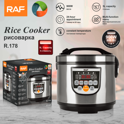 RAF European Cross-Border English Smart Rice Cooker Foreign Trade 5L Intelligent Multi-Function Rice Cooker Large Capacity Rice Cookers