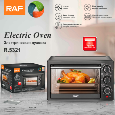 RAF European Cross-Border Electric Oven Air Fryer All-in-One Multi-Functional Household Small Frying Oven 22L