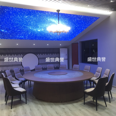 Seafood Zijian Hotel New Electric Dining Table Hotel Compartment Lifting Movement Desktop Flush Electric round Table