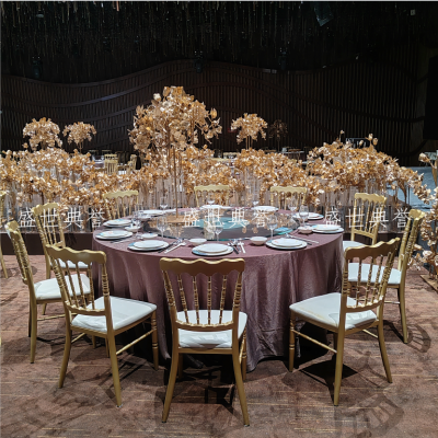 Yiwu Foreign Trade Outdoor Wedding Chair Wedding Folding Dining Tables and Chairs Hotel Theme Wedding Bamboo Chair