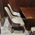 Hotel Solid Wood Dining Table and Chair Hotel Western Restaurant Solid Wood Chair Modern Light Luxury Dining Chair