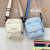 Children's Bag Wholesale Korean Fashion Shoulder Bag Cute Cat Ear Pinch Wrinkle Kid's Messenger Bag Fashionable New