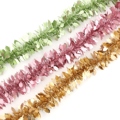 Christmas Decorations Wedding Supplies New Year's Day New Year Kindergarten Garland Color Bar 2 M Ribbon Christmas Tree Wool Tops
