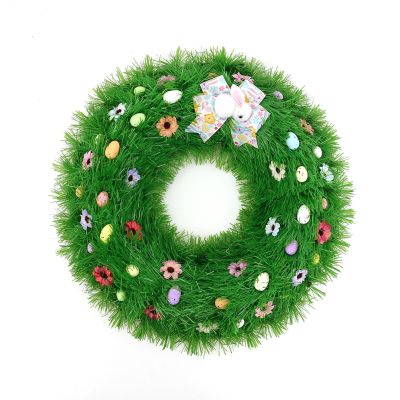 Christmas Garland Hotel Decoration Christmas Vine Ring Bow Artificial Wreath Door Pendant Scene Layout